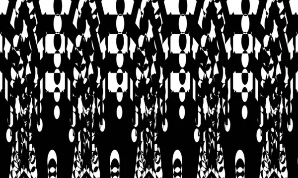 Завораживающие Оптические Иллюзии Черные Шаблоны Волнистыми Линиями Создающими Неровную Поверхность — стоковый вектор