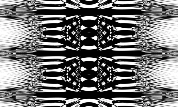 オプアートスタイルの創造的なデザインコンセプトの現代的な黒のパターン — ストックベクタ