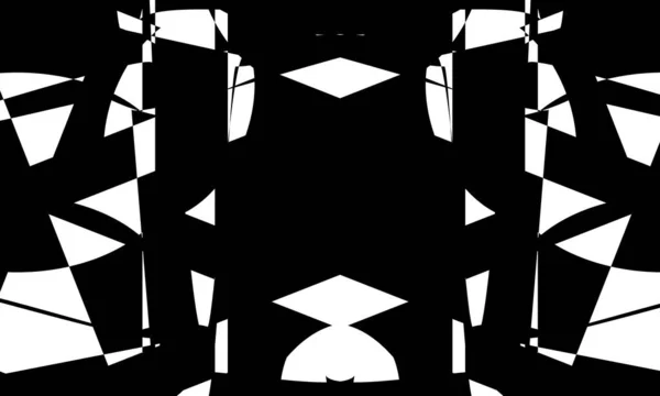 Monochrome Optical Illusion Pattern Design — Stock Vector