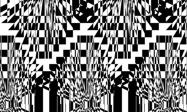 行动艺术风格的现代光学错觉设计模式 — 图库矢量图片