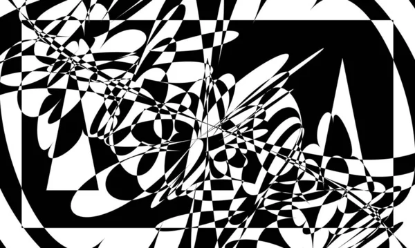 Siyah mistik desenli operasyon sanatı modern desen orijinal monokrom duvar kağıdı