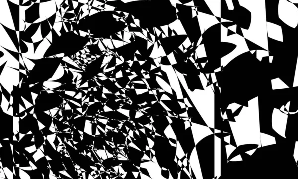 Hipnótico Patrón Negro Art Estilo Monocromo Fondo Pantalla Para Diseño — Archivo Imágenes Vectoriales