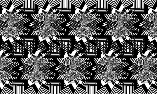 Operasyon sanatı stili fütüristik optik illüzyonda siyah desenler