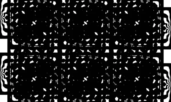 Fascinerande Optisk Illusion Original Svart Mönster Art Stil — Stock vektor