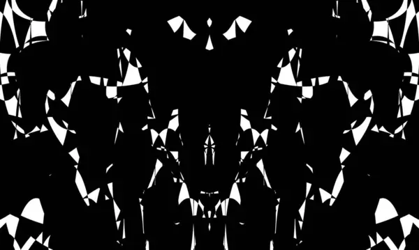 Schwarze Und Kräuselnde Muster Stil Der Art Auf Weißem Hintergrund — Stockvektor