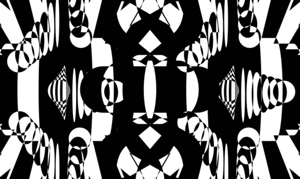 Negro Patrón Místico Fondo Pantalla Monocromo Para Halloween — Vector de stock