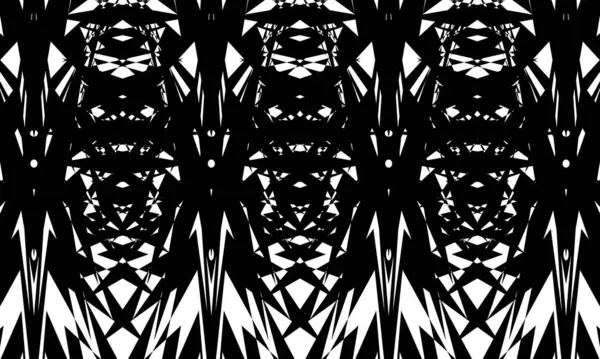 Φουτουριστικό Μαύρο Μοτίβο Art Στυλ Λευκό Φόντο — Διανυσματικό Αρχείο