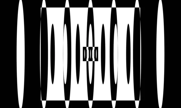 Чорний Візерунок Білому Тлі Сучасні Містичні Шпалери Дизайну — стоковий вектор