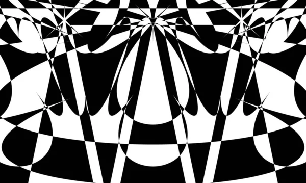 Original Art Motif Noir Déformé Sur Fond Blanc — Image vectorielle