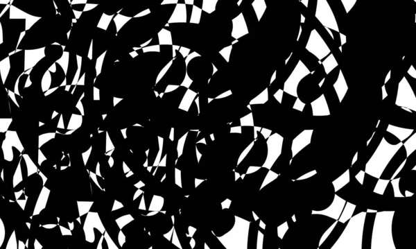 オープンアートのエイリアンと魅惑的なスタイルの元の黒のパターン — ストックベクタ