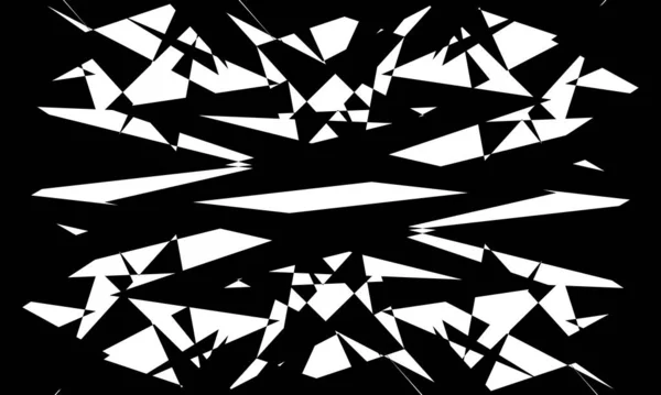 Abstract Kabbelend Zwart Wit Art Style Achtergrond — Stockvector