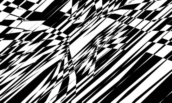 Μυστικιστικό Μαύρο Μοτίβο Art Στυλ Οπτική Ψευδαίσθηση Λευκό Φόντο — Διανυσματικό Αρχείο