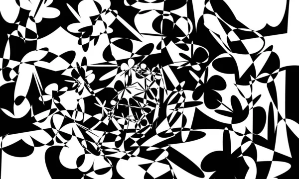 Orijinal siyah desenler, sanat eseri uzaylı ve büyüleyici.