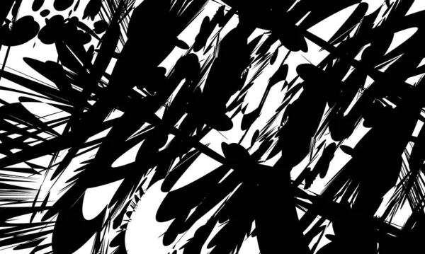 soyut siyah desenler benzersiz tasarım monokrom duvar kağıdı