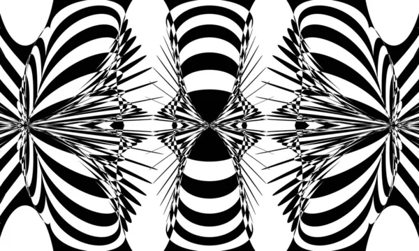 Mystérieux Mystique Papier Peint Monochrome Avec Motif Intéressant — Image vectorielle