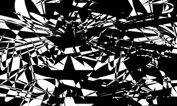 抽象的な黒のパターンが美しく神秘的で — ストックベクタ