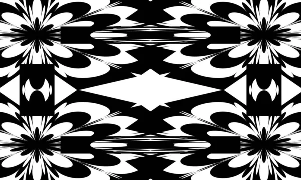 Tajemný Černý Vzor Stylu Art Optickou Iluzí Bílém Pozadí — Stockový vektor
