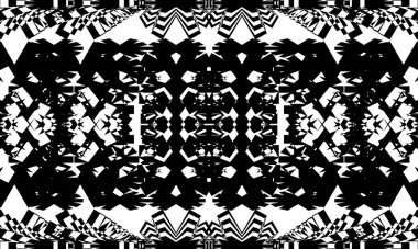 Siyah desenli çarpıtma tasarım için bir optik yanılsama orjinal duvar kağıdı yaratır