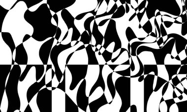 Modern tasarım için siyah ve beyaz kapak