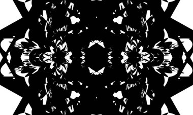 Fütürist siyah desenli muhteşem optik illüzyon