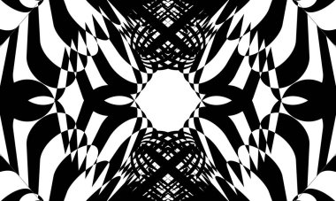 Fütürist siyah operasyon sanatı stili muhteşem optik illüzyon