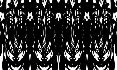 Operasyon sanatının eşsiz ve güzel tarzında dinamik siyah desenler.