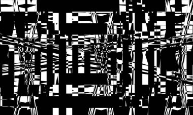 Beyaz arka plan modern tasarım üzerinde operasyon sanatı tarzında sıradışı siyah desen