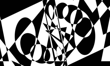 Dalgalı çizgileri olan siyah gizemli desen Cadılar Bayramı duvar kağıdı