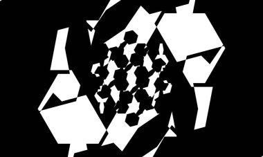 Operasyon sanatında modern tasarım için güzel monokrom duvar kağıdı