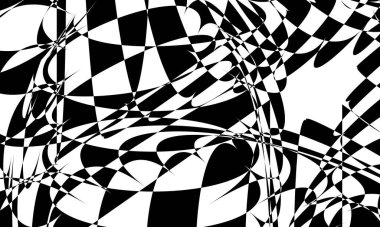 op-art tarzında siyah-beyaz arkaplan orijinal modern tasarım