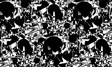 Orijinal tasarım için bozuk siyah operasyon sanatı deseni