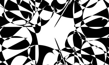 mistik siyah desenler modern optik illüzyon duvar kağıdı tasarım için