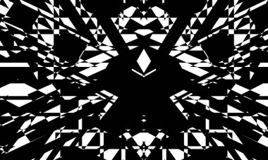 Operasyon sanatının modern tasarım konseptinde soyut siyah desen