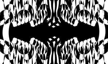 Op sanat desenleri tasarım için orijinal monokrom duvar kağıdı oluşturur