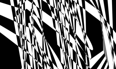 Tasarım için beyaz arkaplan duvar kağıdındaki soyut siyah desenler