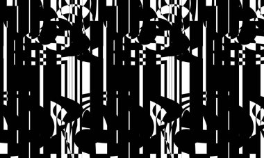 Cadılar bayramı için operasyon sanatı monokrom duvar kâğıdı tarzında siyah ve mistik benzersiz desen