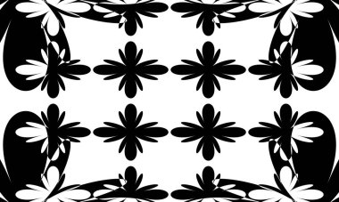 Operasyon sanatının siyah yaratıcı modeli çarpıtılmış ve özgün