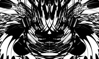 Operasyon sanatının modern tasarım konseptinde soyut siyah desen