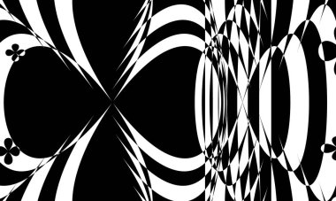 Orijinal ve yaratıcı operasyon tarzında siyah desenler