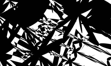 Tasarım için siyah ve beyaz duvar kağıtları orijinal optik illüzyon kavramını büyülüyor