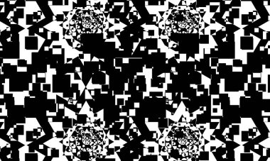 Operasyon sanatı stili modern tasarım konseptinde fantastik siyah desen