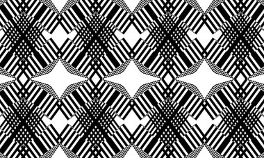 Tasarım için beyaz arkaplan duvar kağıdındaki soyut siyah desenler