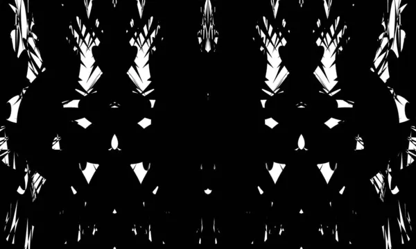 Black Mystical Pattern White Background Style Art Original Creative — Stock Vector
