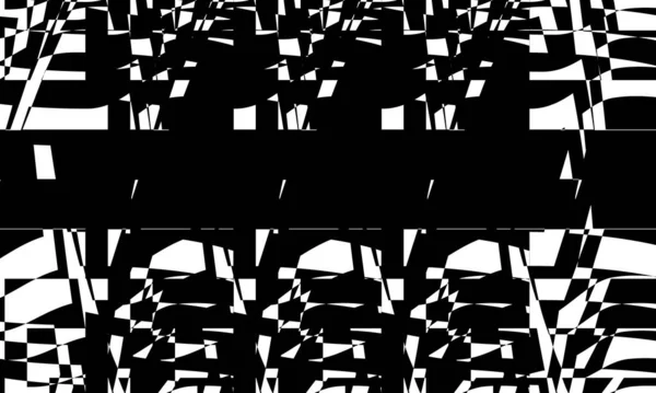 Motifs Modernes Noirs Avec Illusion Optique Surface Inégale — Image vectorielle