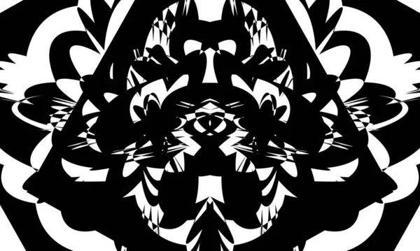 Motif Abstrait Noir Dans Style Art Sur Fond Blanc Design — Image vectorielle