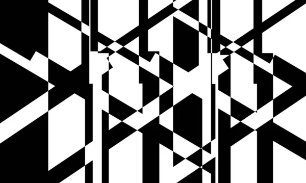 现代设计中的黑色扭曲图案 — 图库矢量图片