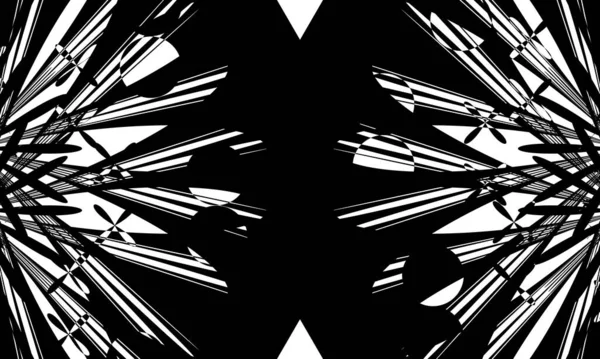 Patrón Negro Místico Misterioso Distorsionado Sobre Fondo Blanco — Archivo Imágenes Vectoriales