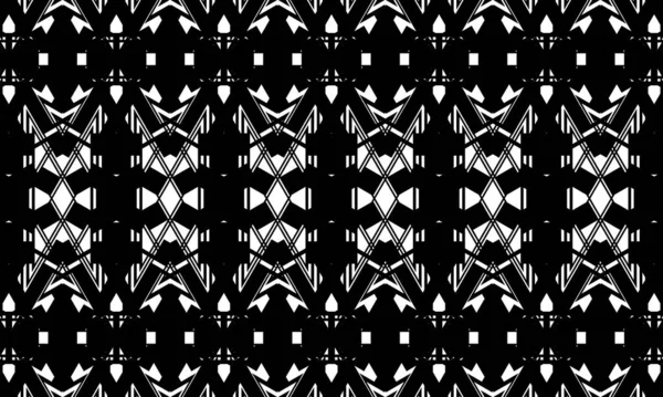 Mystische Tapete Mit Schwarzem Muster Stil Der Art Auf Weißem — Stockvektor