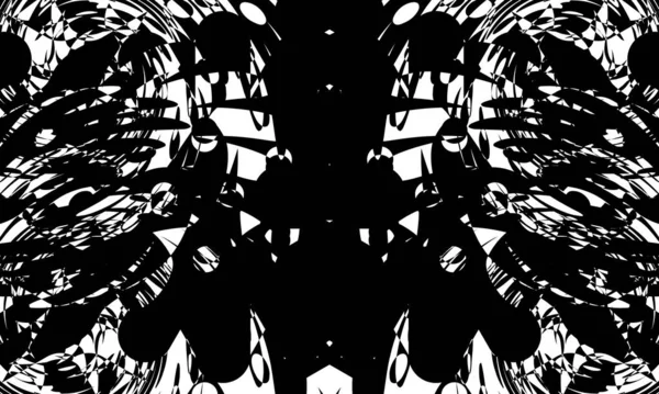 Mystérieux Motif Noir Dans Style Art Sur Fond Blanc Design — Image vectorielle
