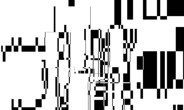 Ondulation Motifs Noirs Uniques Sur Blanc — Image vectorielle